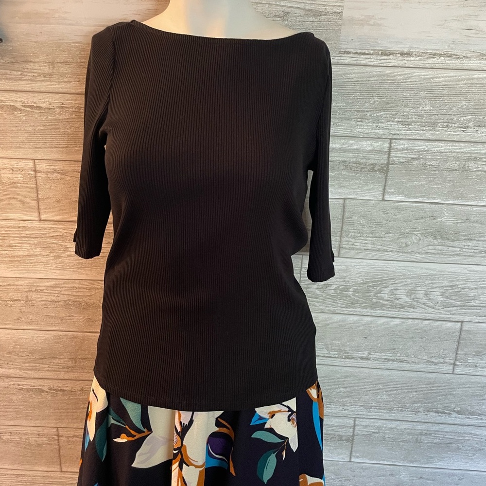 Express stretchable black women's top